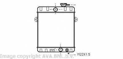AVA QUALITY COOLING vw2024 -  Радиатор, охлаждение двигателя